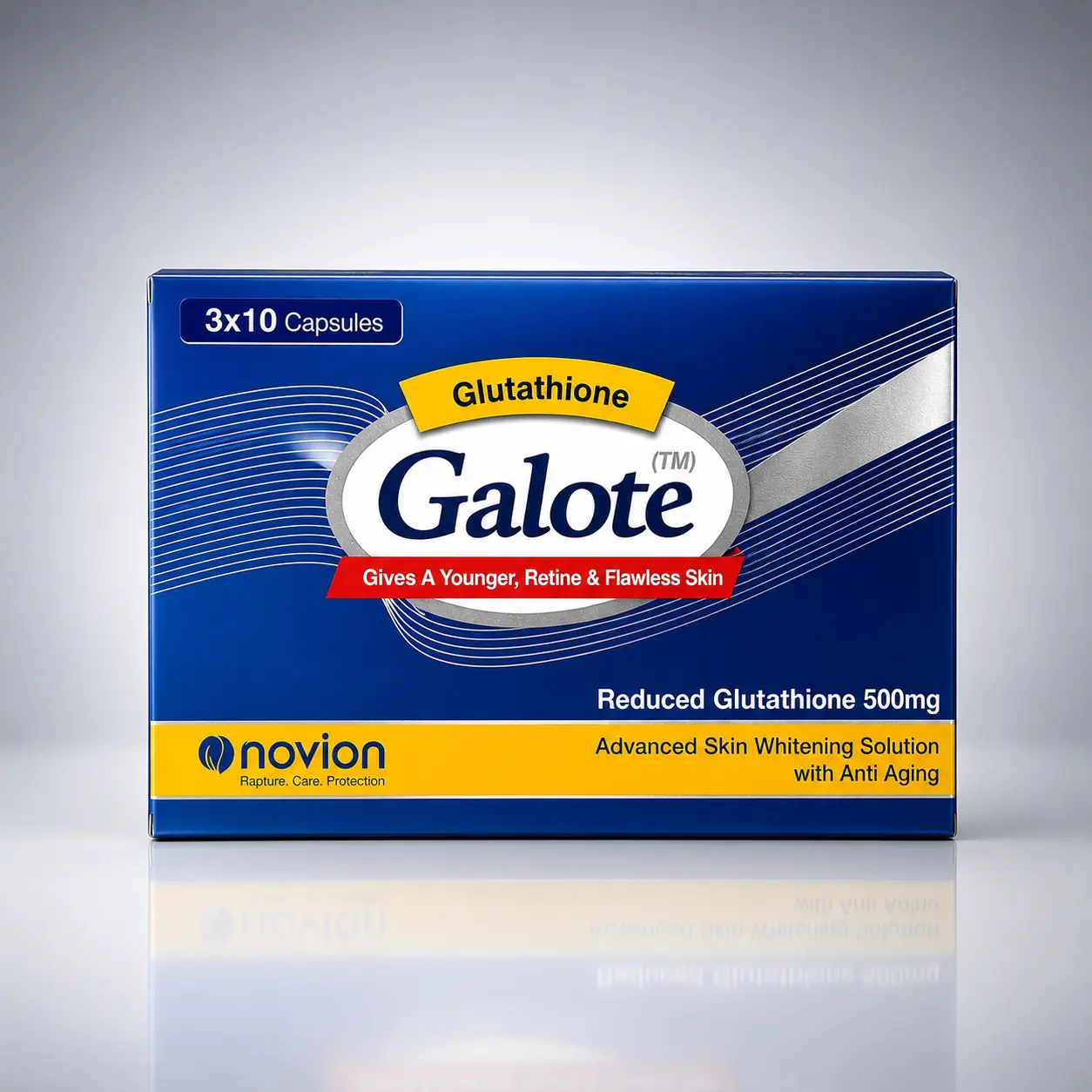 Galote Pure Reduced Glutathione 500mg Pills with Alpha Lipoic Acid, Vitamin C and Collagen Antioxidant Supplement