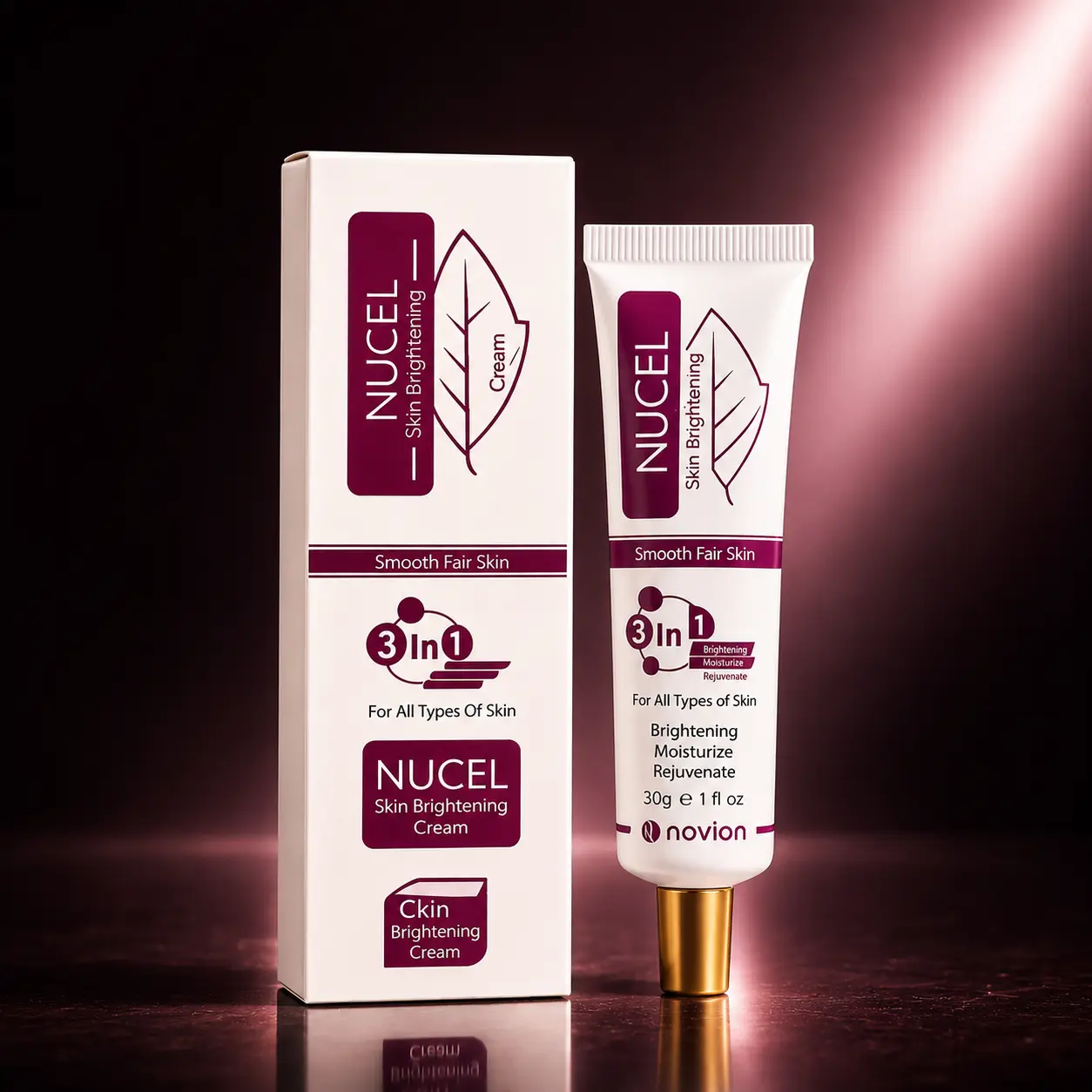 Nucel Skin Brightening Cream with Niacinamide, Alpha Arbutin, Kojic Acid and Hyaluronic Acid