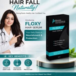Floxy Hair Serum with argan oil for frizz control and shine