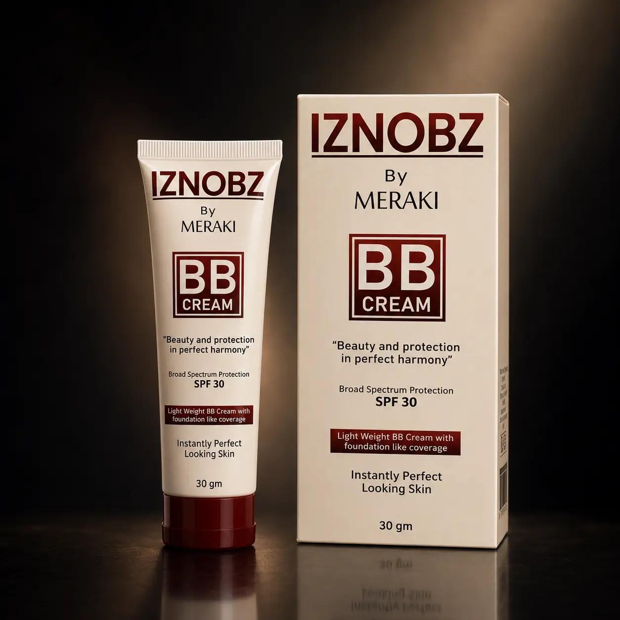 Iznobz BB Cream SPF 30 Broad Spectrum with Niacinamide and Alpha Arbutin