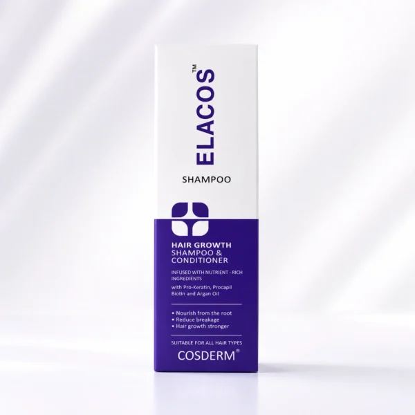 ELACOS Hair Growth Shampoo and Conditioner with Procapil Biotin Pro-Keratin Argan Oil for Stronger Healthier Hair