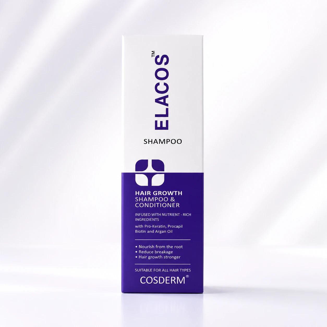 ELACOS Hair Growth Shampoo and Conditioner with Procapil Biotin Pro-Keratin Argan Oil for Stronger Healthier Hair