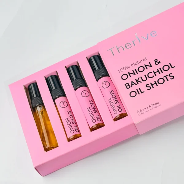 Therive Onion and Bakuchiol Oil Shots for hair fall care